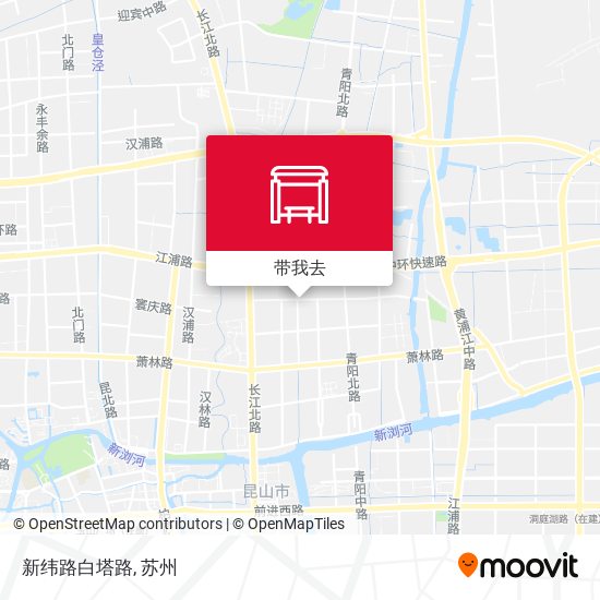 新纬路白塔路地图