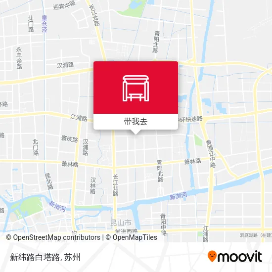 新纬路白塔路地图