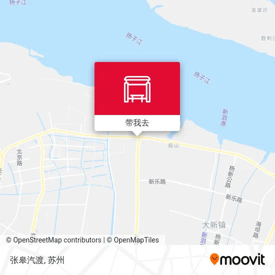 张皋汽渡地图
