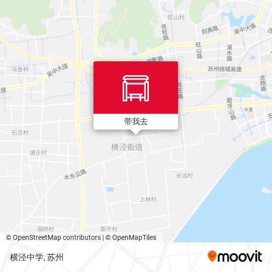 横泾中学地图