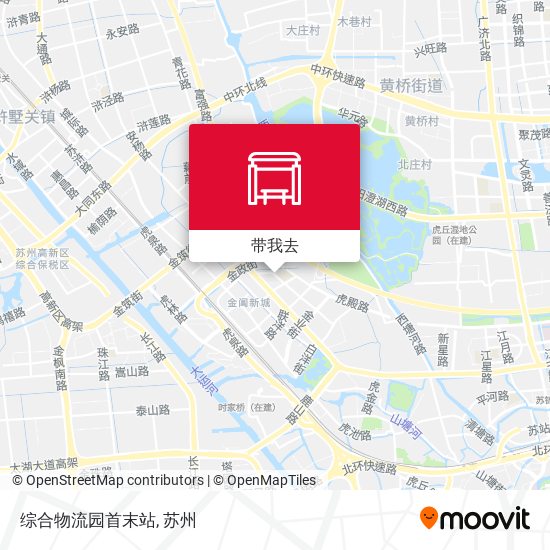 综合物流园首末站地图