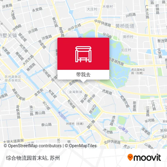 综合物流园首末站地图