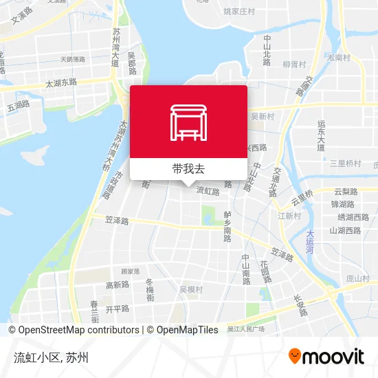 流虹小区地图