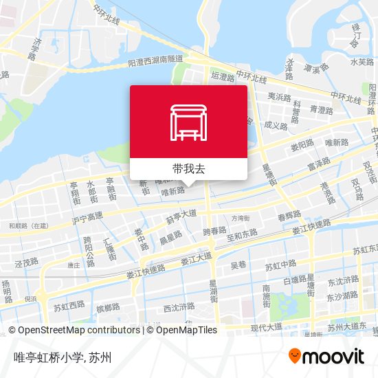 唯亭虹桥小学地图