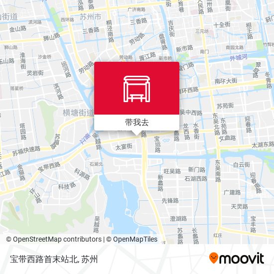 宝带西路首末站北地图