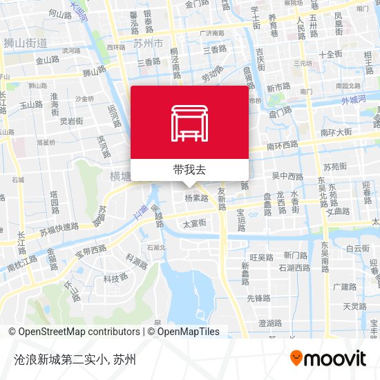 沧浪新城第二实小地图
