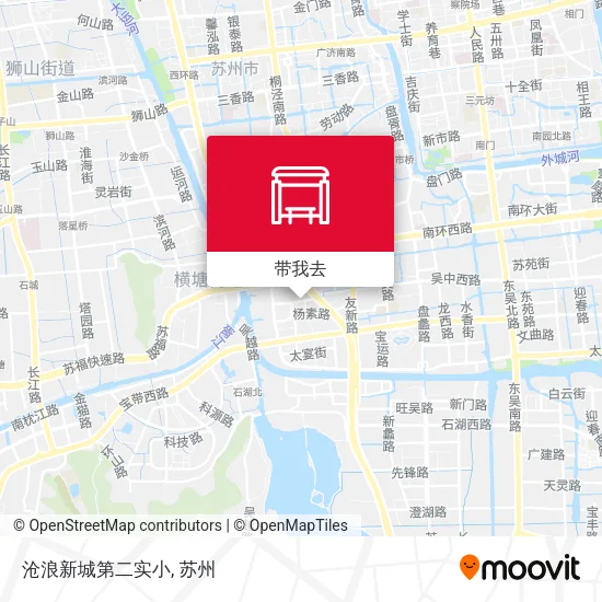 沧浪新城第二实小地图