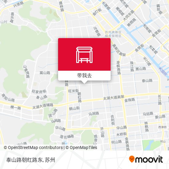 泰山路朝红路东地图