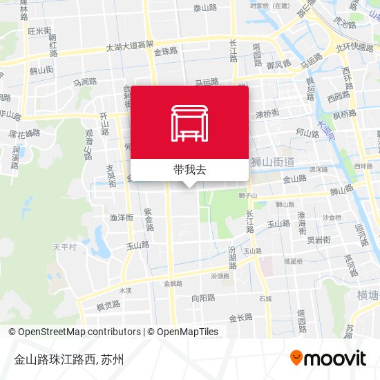 金山路珠江路西地图