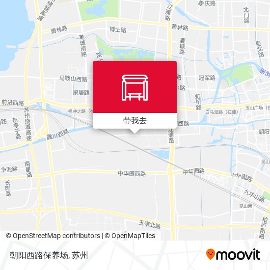 朝阳西路保养场地图