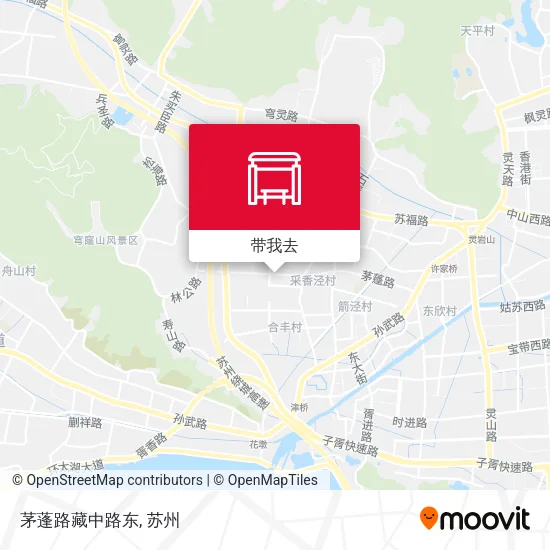 茅蓬路藏中路东地图