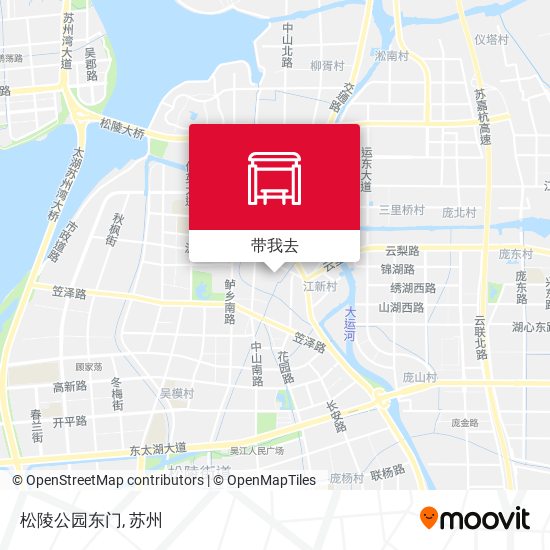 松陵公园东门地图