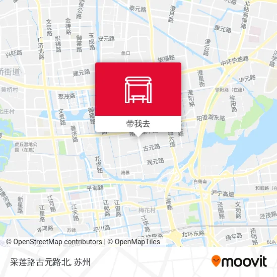 采莲路古元路北地图