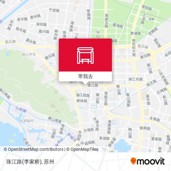 珠江路(李家桥)地图