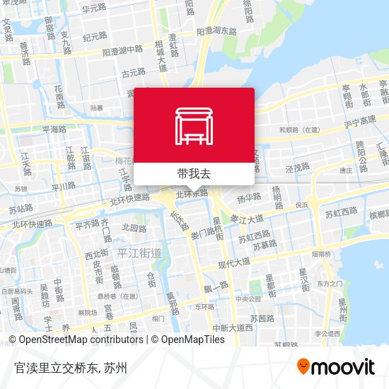 官渎里立交桥东地图