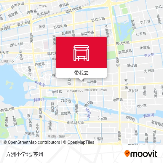 方洲小学北地图