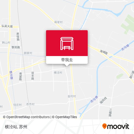 横泾站地图