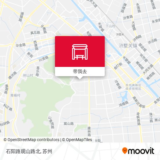 石阳路观山路北地图