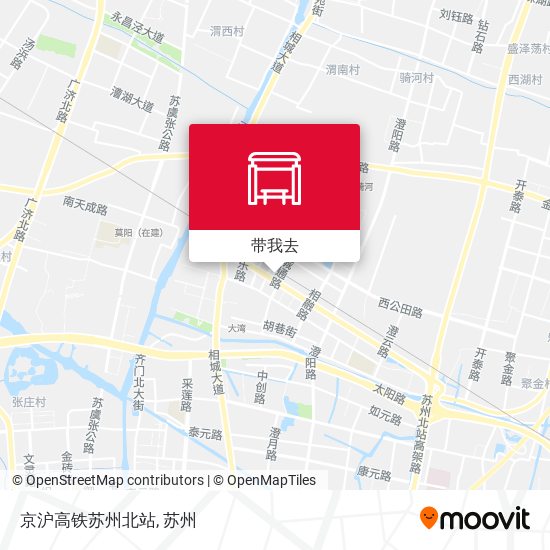 京沪高铁苏州北站地图