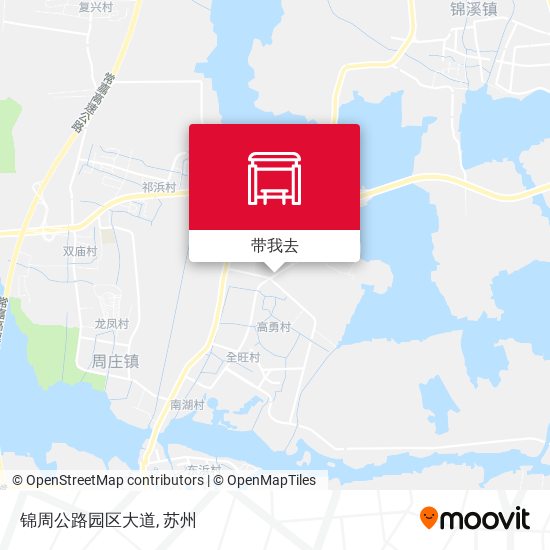 锦周公路园区大道地图