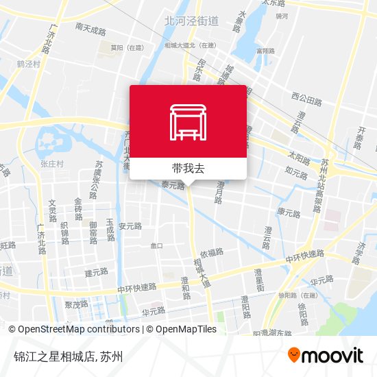 锦江之星相城店地图