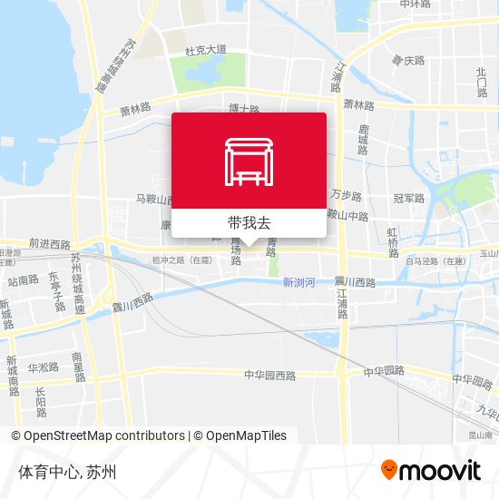 体育中心地图
