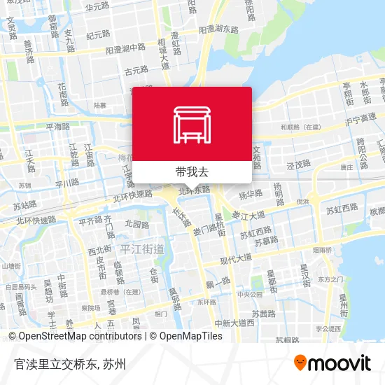 官渎里立交桥东地图