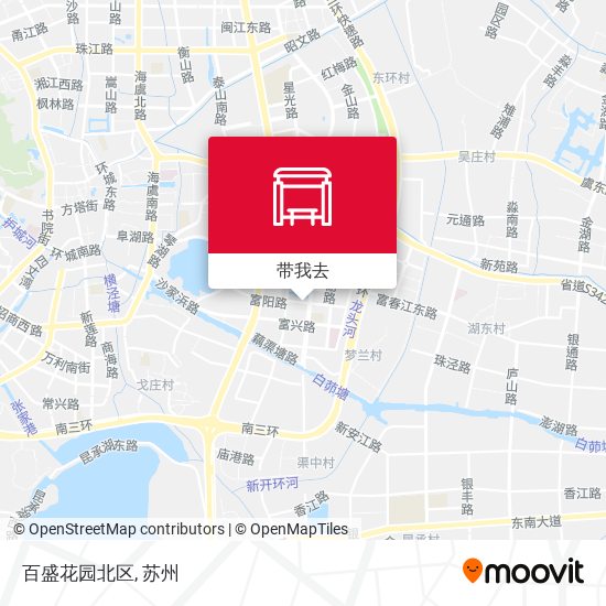 百盛花园北区地图