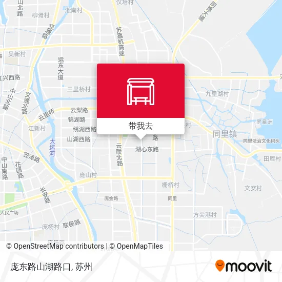 庞东路山湖路口地图