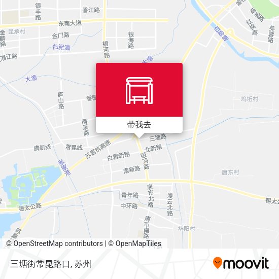 三塘街常昆路口地图