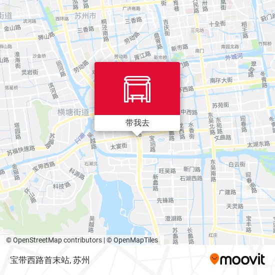 宝带西路首末站地图
