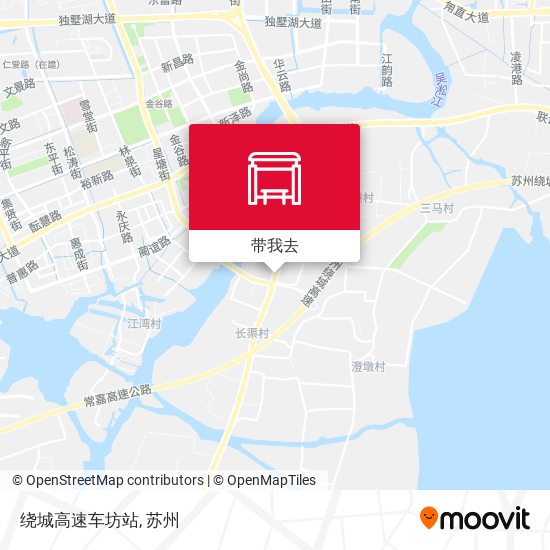 绕城高速车坊站地图