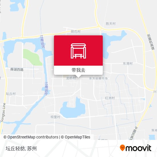 坛丘轻纺地图
