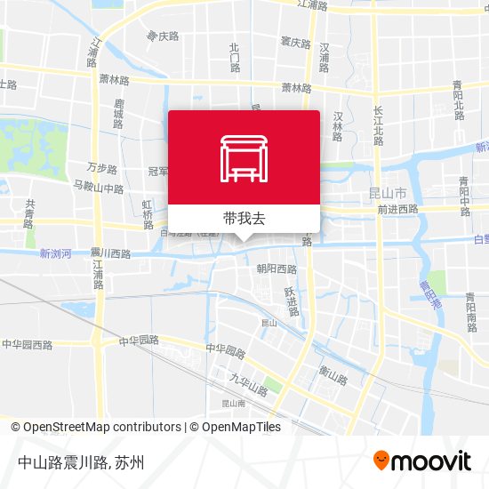 中山路震川路地图