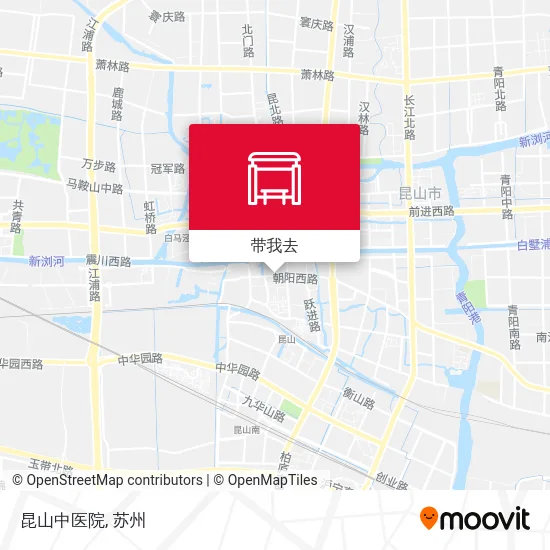 昆山中医院地图