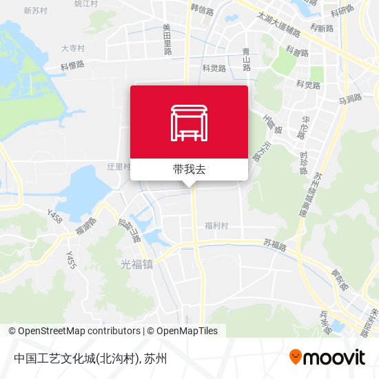 中国工艺文化城(北沟村)地图