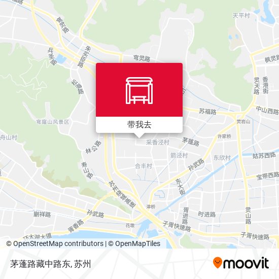 茅蓬路藏中路东地图