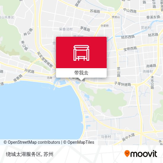 绕城太湖服务区地图