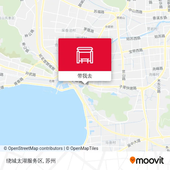 绕城太湖服务区地图