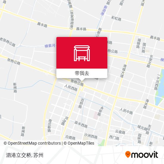泗港立交桥地图