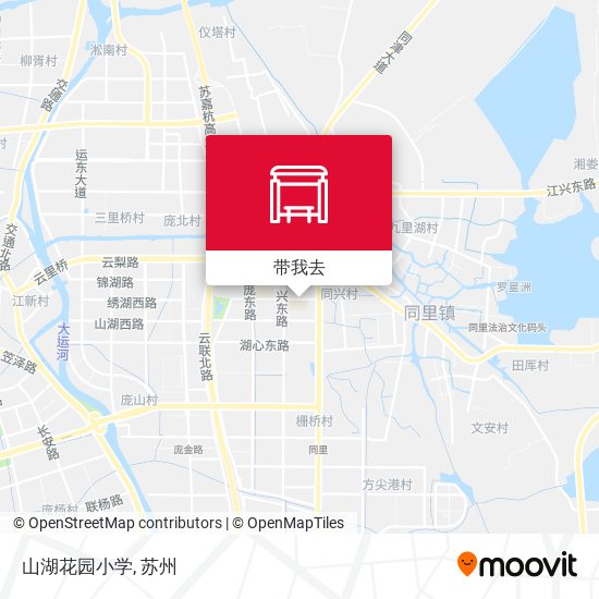 山湖花园小学地图