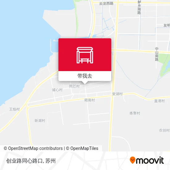 创业路同心路口地图