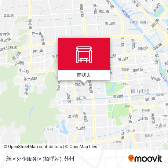 新区外企服务区(招呼站)地图