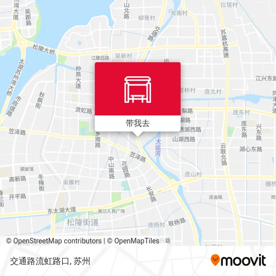 交通路流虹路口地图