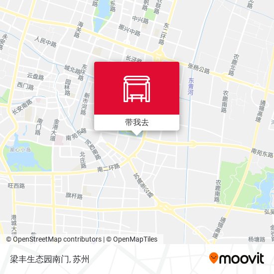 梁丰生态园南门地图