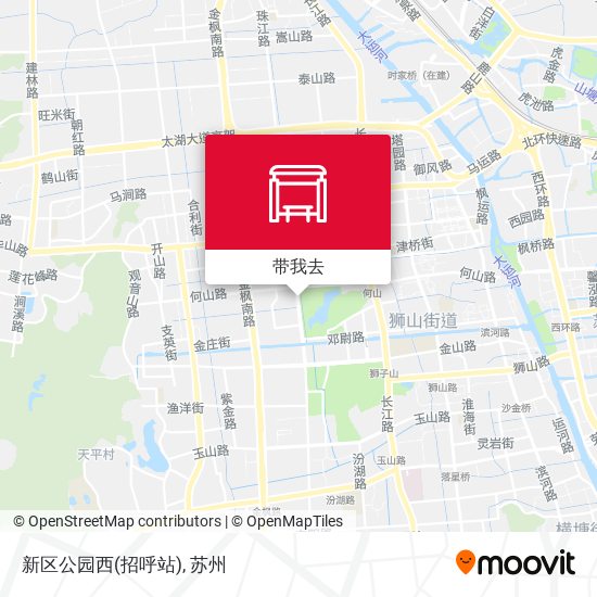 新区公园西(招呼站)地图