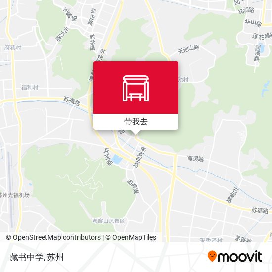 藏书中学地图