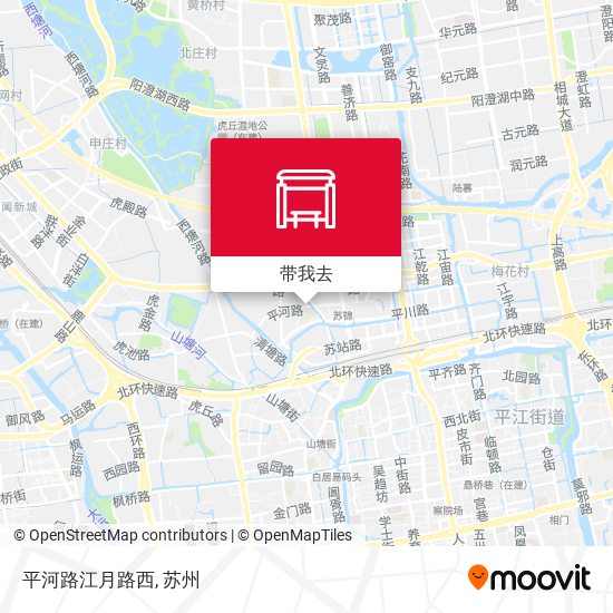 平河路江月路西地图