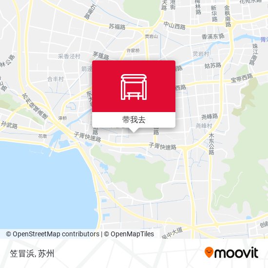笠冒浜地图