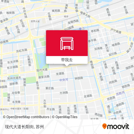 现代大道长阳街地图